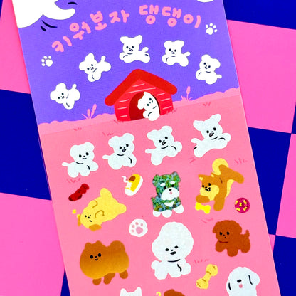 Pureureum Doggy Day Sticker Sheet - Dandy Mail