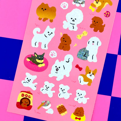 Pureureum Doggy Day Sticker Sheet - Dandy Mail