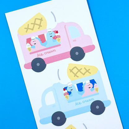 Roomroom Ice Cream Truck Sticker Sheet - Dandy Mail