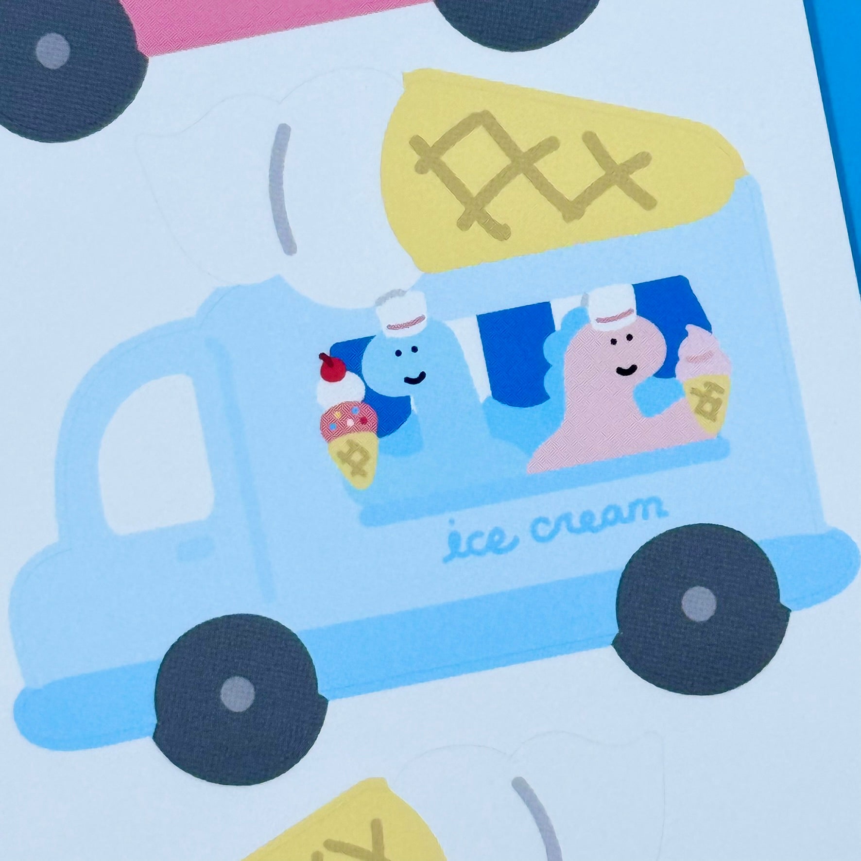 Roomroom Ice Cream Truck Sticker Sheet - Dandy Mail
