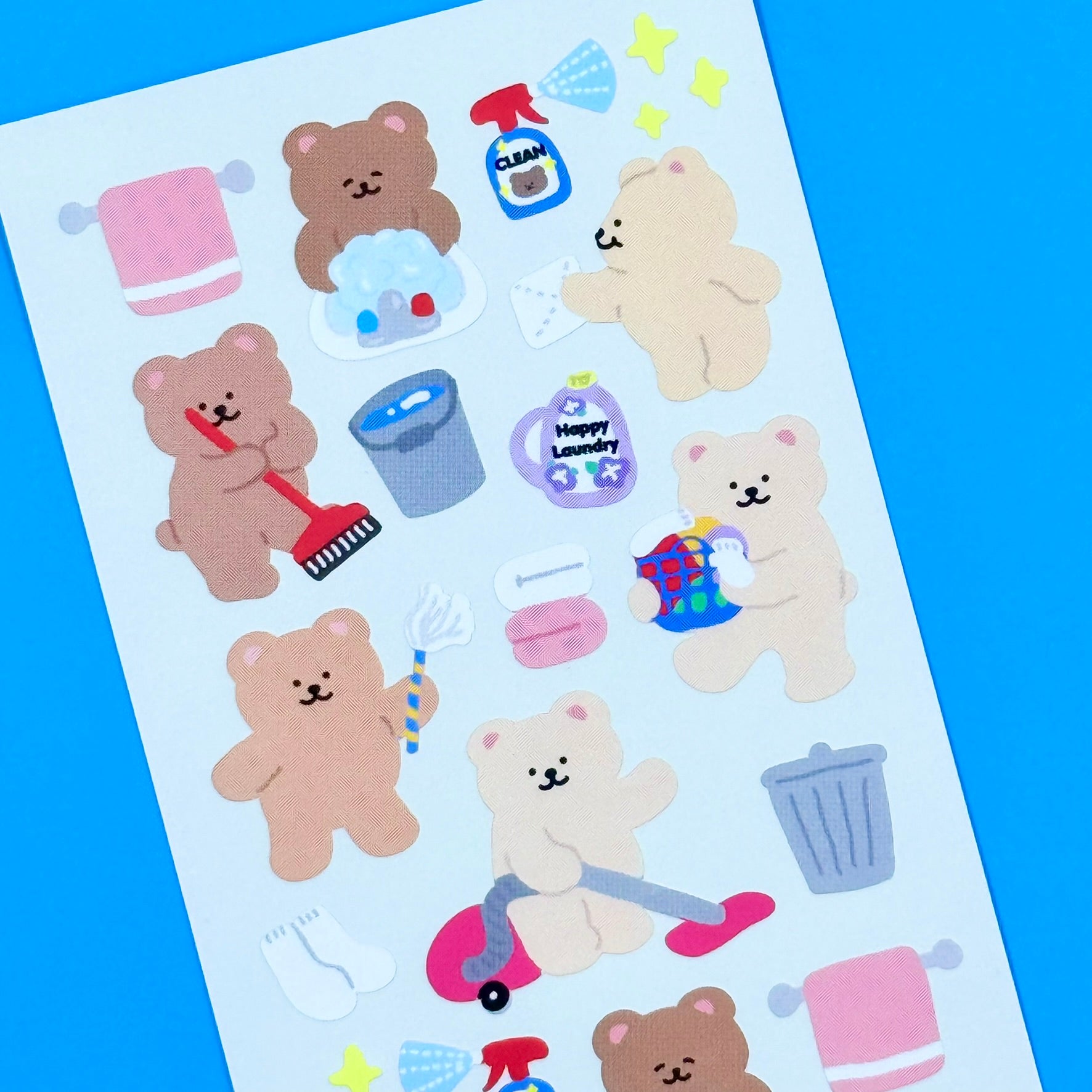 Roomroom Happy Laundry Sticker Sheet - Dandy Mail