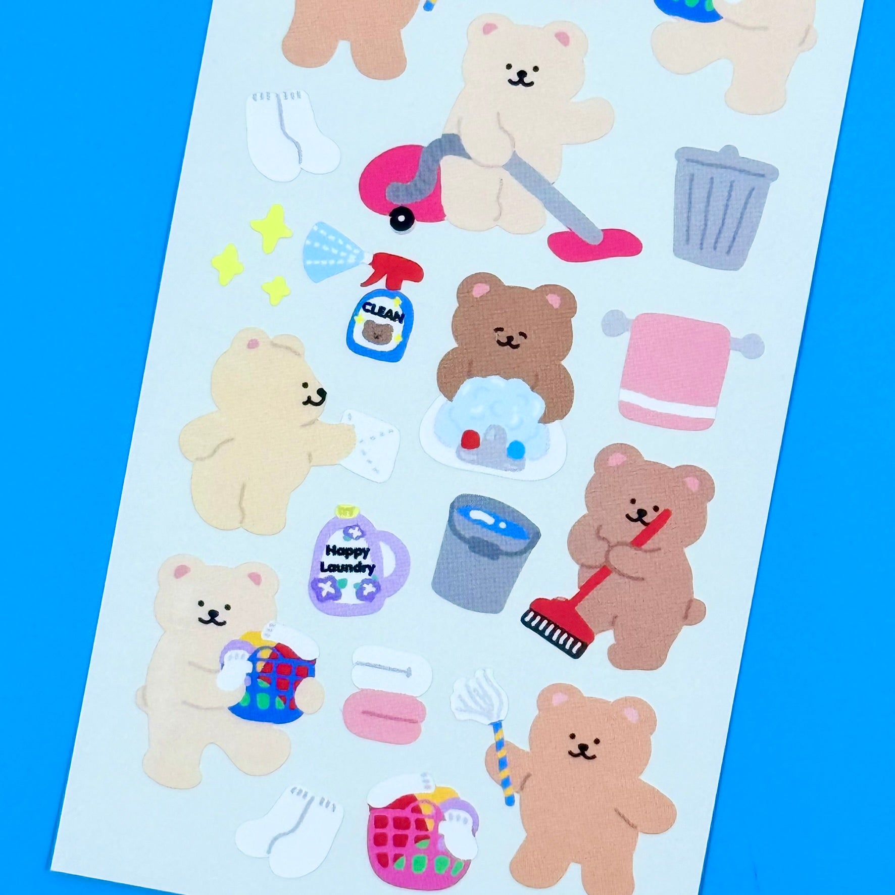 Roomroom Happy Laundry Sticker Sheet - Dandy Mail