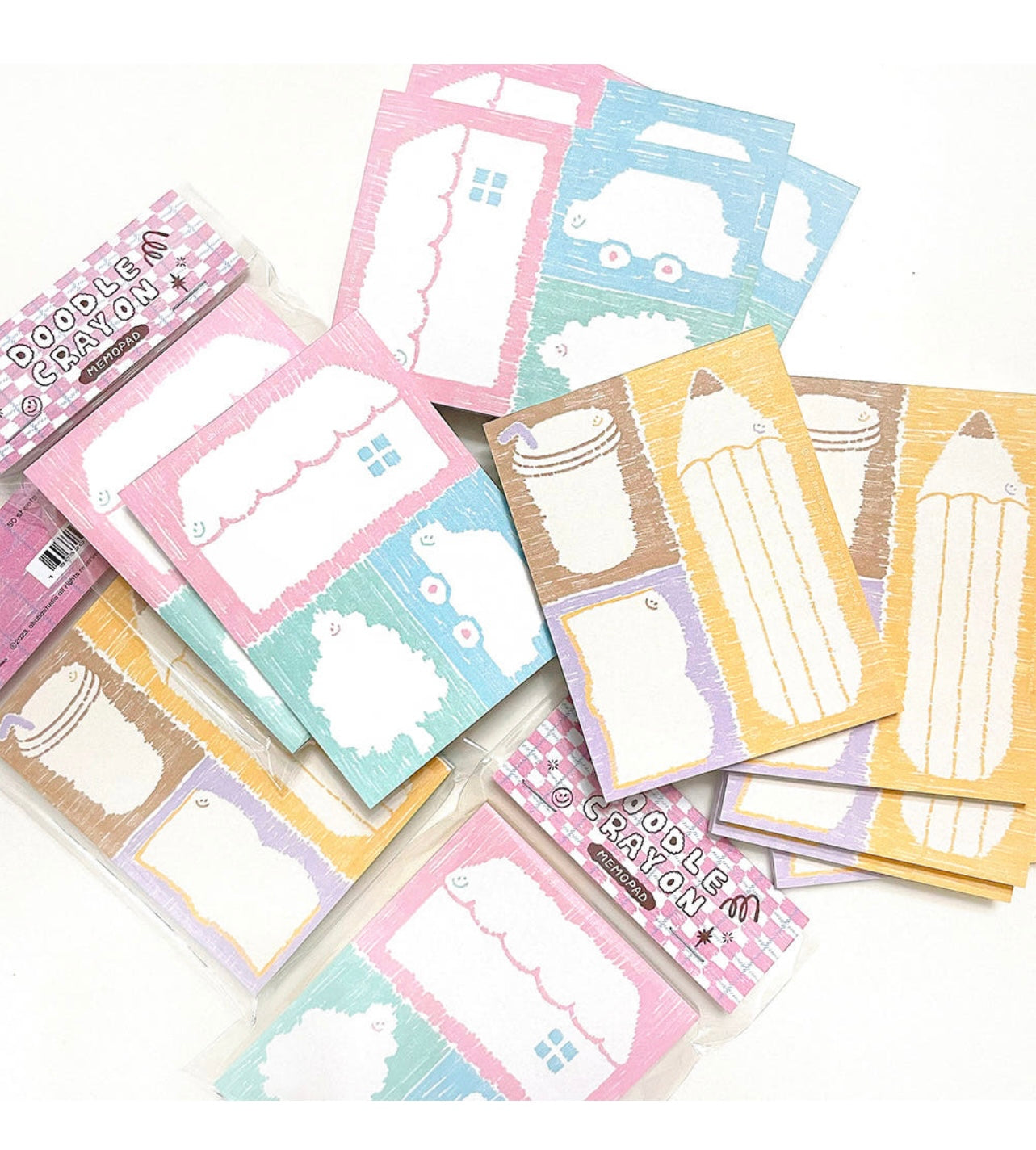 Abuba Studio Large Doodle Memo Pad 2-pack - Dandy Mail