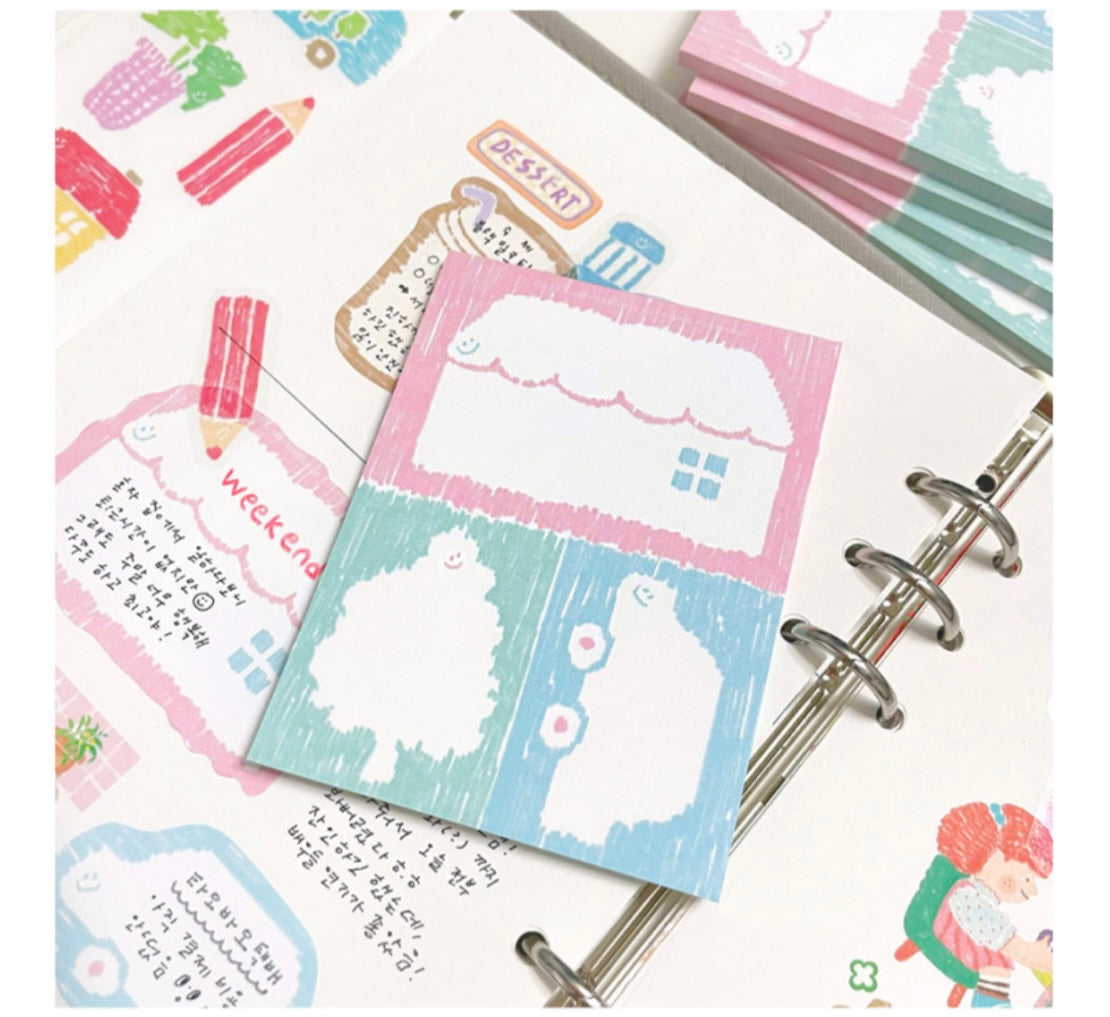 Abuba Studio Large Doodle Memo Pad 2-pack - Dandy Mail