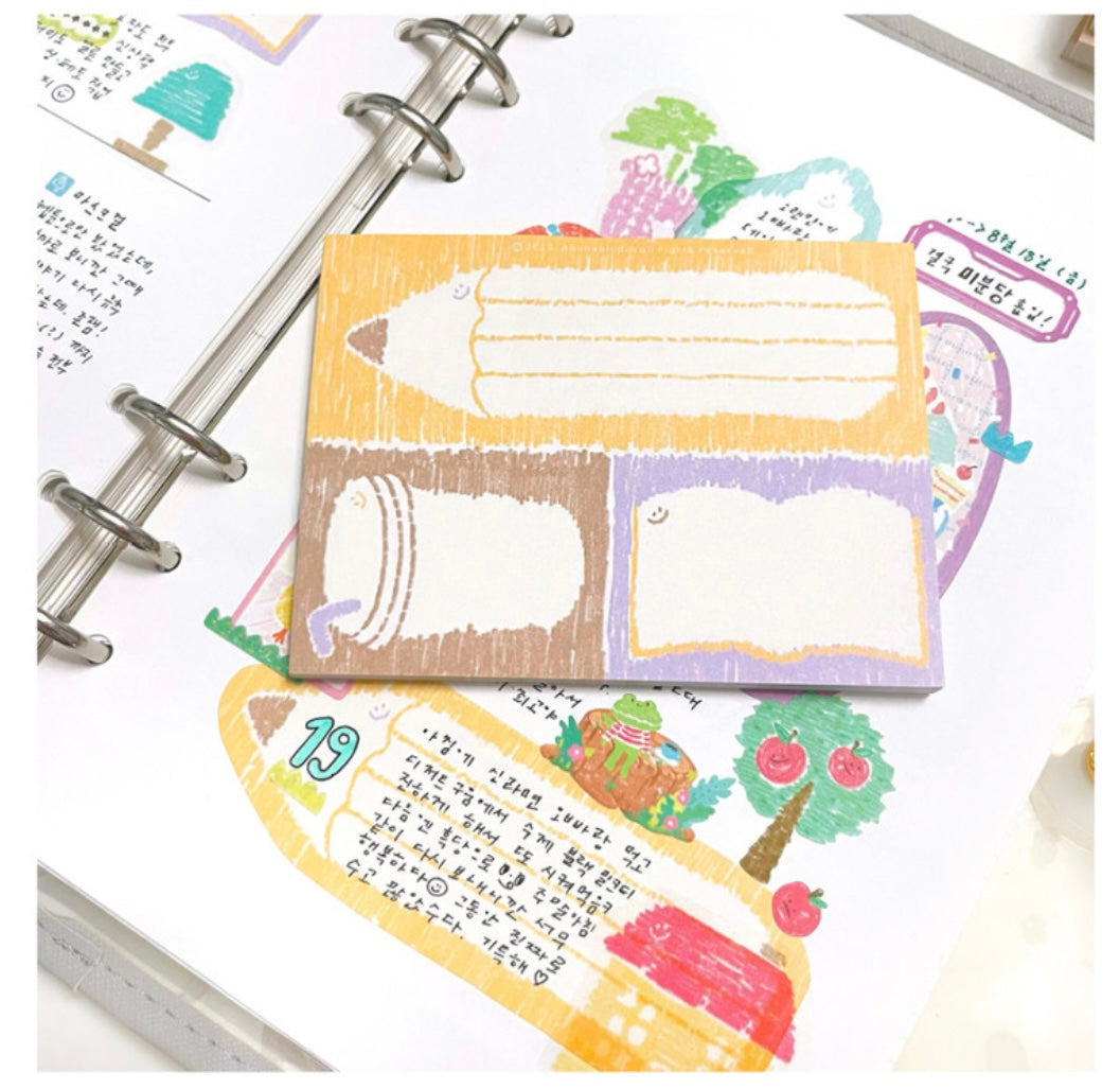 Abuba Studio Large Doodle Memo Pad 2-pack - Dandy Mail