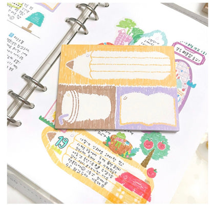 Abuba Studio Large Doodle Memo Pad 2-pack - Dandy Mail