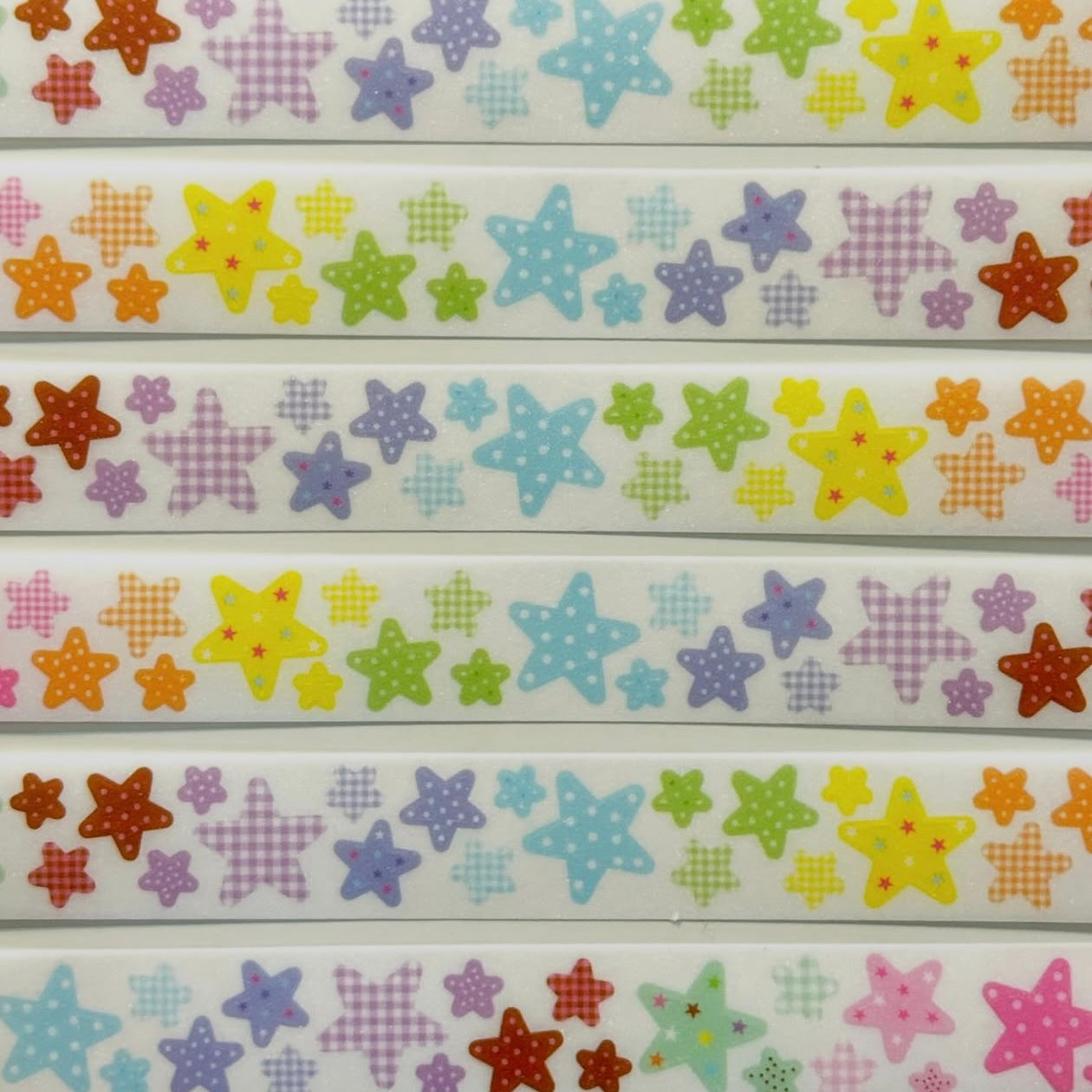 Zeki Bear Pattern Star Kiss-cut Version 2 Sticker Tape - Dandy Mail