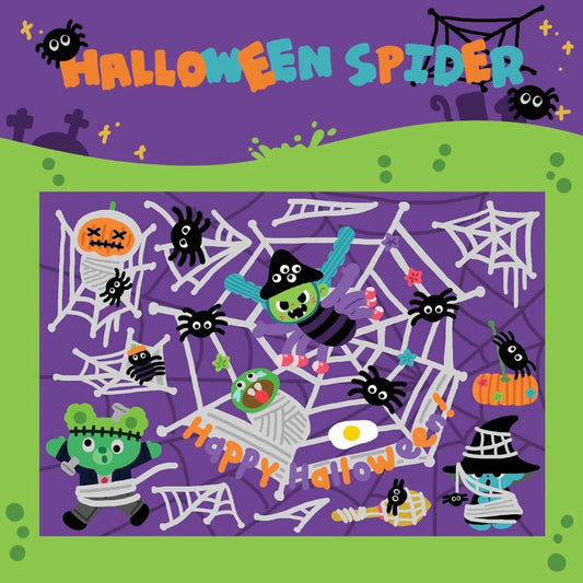 Dinga Mart Halloween Spider Sticker Sheet