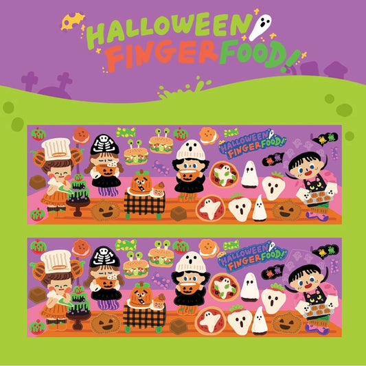 Dinga Mart Halloween Finger Food Sticker Sheet