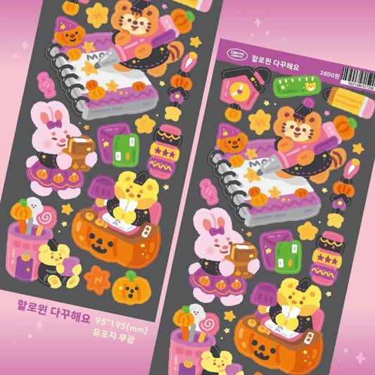 Cooking Cookie Halloween Dakku Sticker Sheet