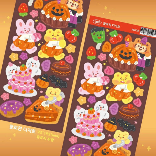 Cooking Cookie Halloween Baking Sticker Sheet