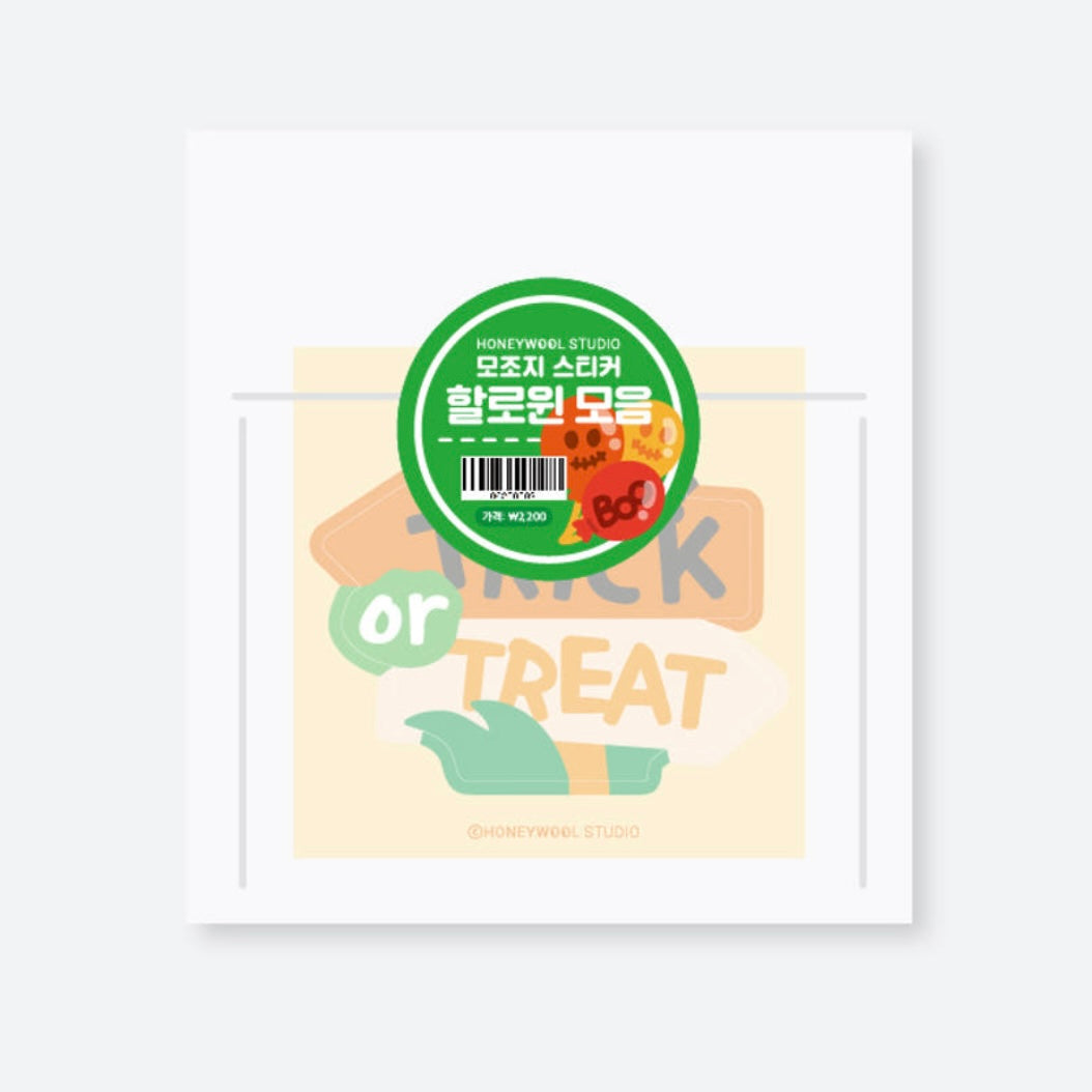 Honeywool Halloween Memo Sticker Pack