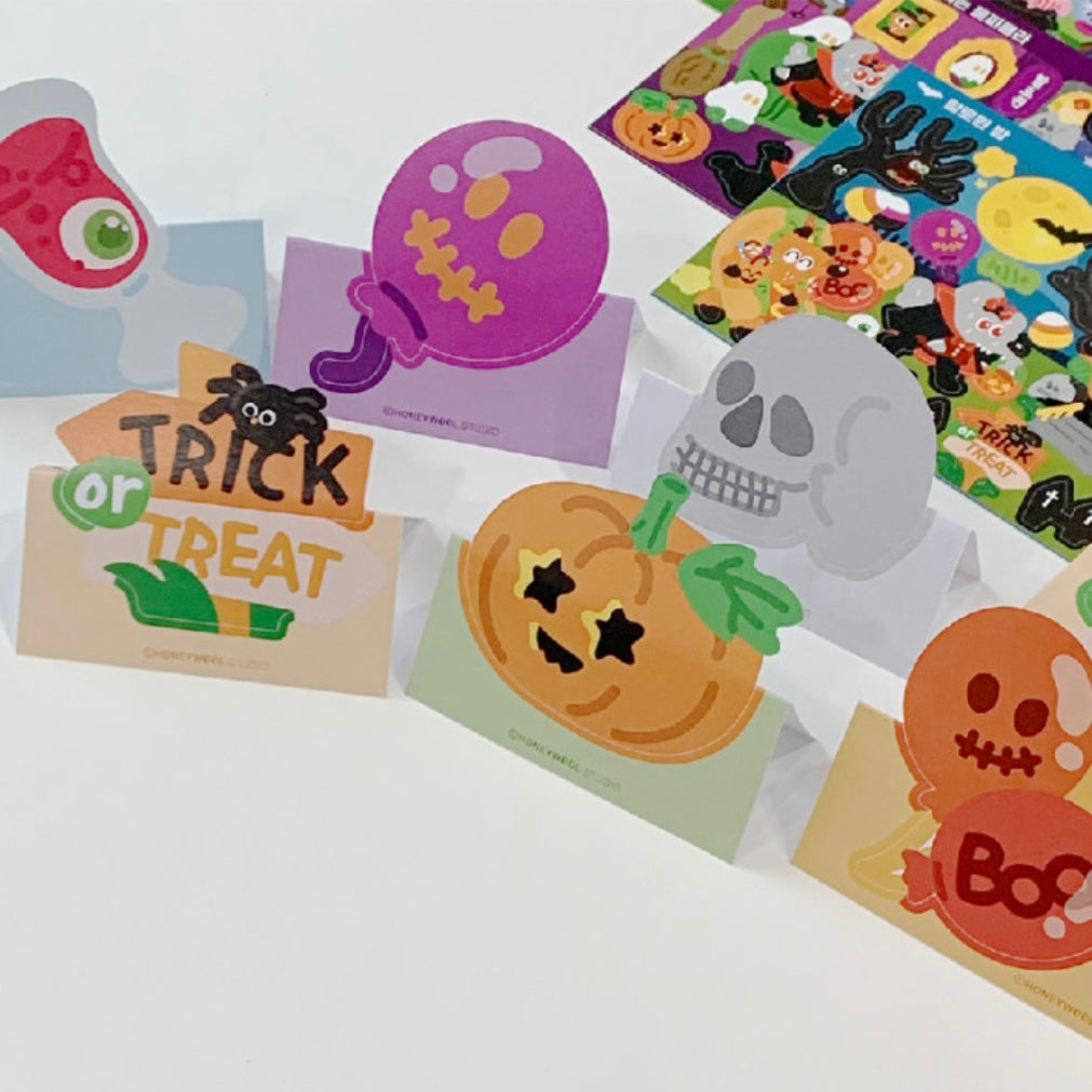 Honeywool Halloween Memo Sticker Pack