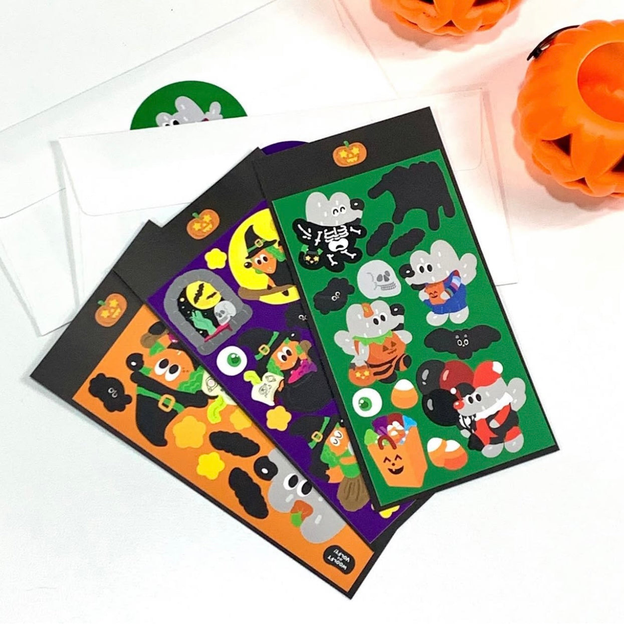 Honeywool Woolfy Halloween Sticker Sheets