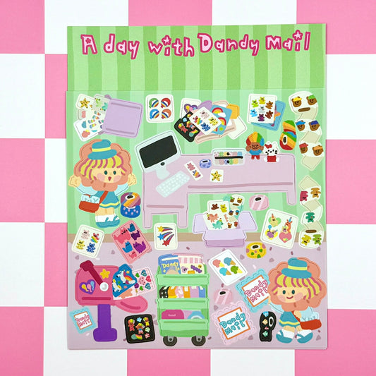 Dandy Mail x Dinga Mart Collaboration Sticker Sheet