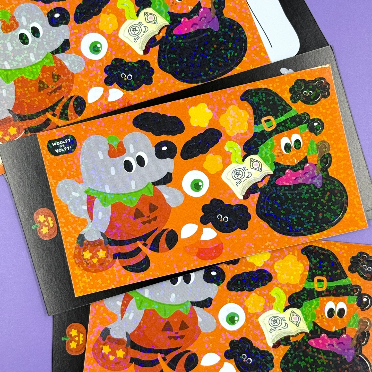 Honeywool Woolfy Halloween Sticker Sheets
