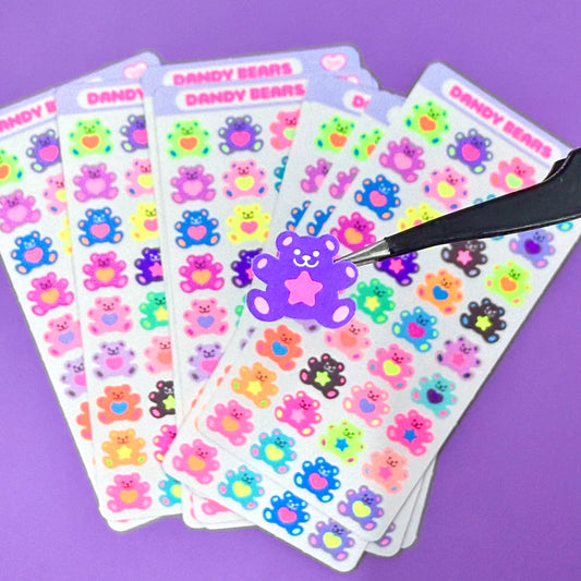 Dandy Designs Dandy Bears Sticker Sheet - Dandy Mail