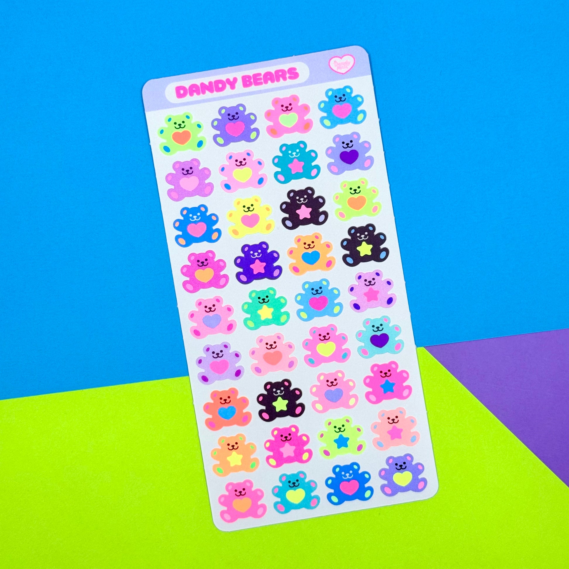 Dandy Designs Dandy Bears Sticker Sheet - Dandy Mail