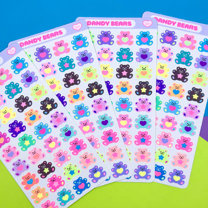 Dandy Designs Dandy Bears Sticker Sheet - Dandy Mail