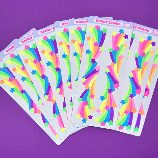Dandy Designs Dandy Stars Sticker Sheet - Dandy Mail