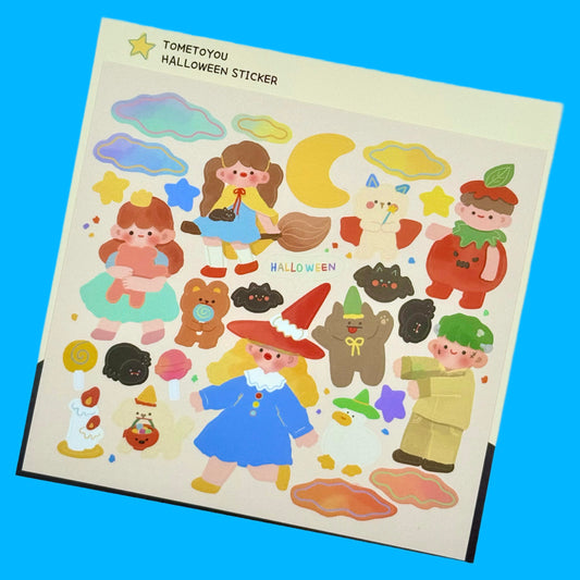 TOMETOYOU Halloween Costumes Sticker Sheet