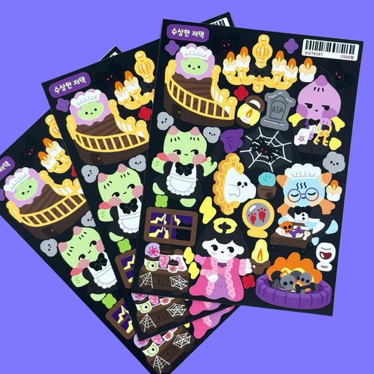 Jiok Haunted House Sticker Sheet