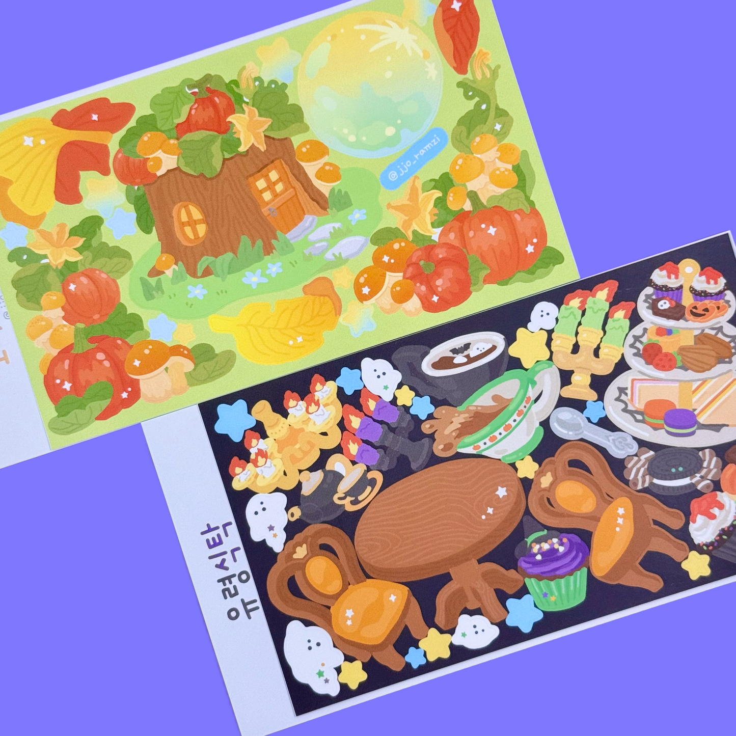 Jjo_ramzi Halloween Scenery Sticker Sheet