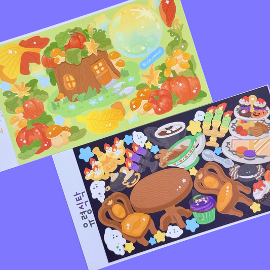 Jjo_ramzi Halloween Scenery Sticker Sheet