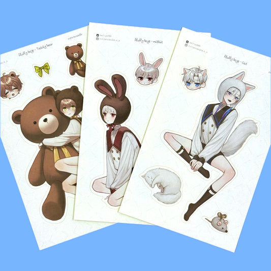 Rotten Candle Fluffy Boys Sticker Sheets