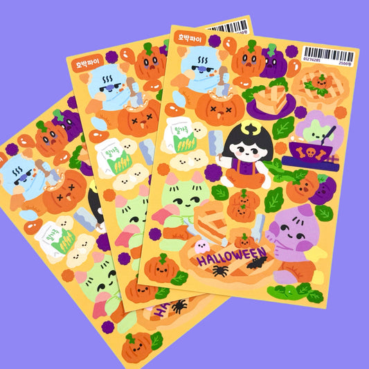 Jiok Die! Pumpkin Pie Sticker Sheet