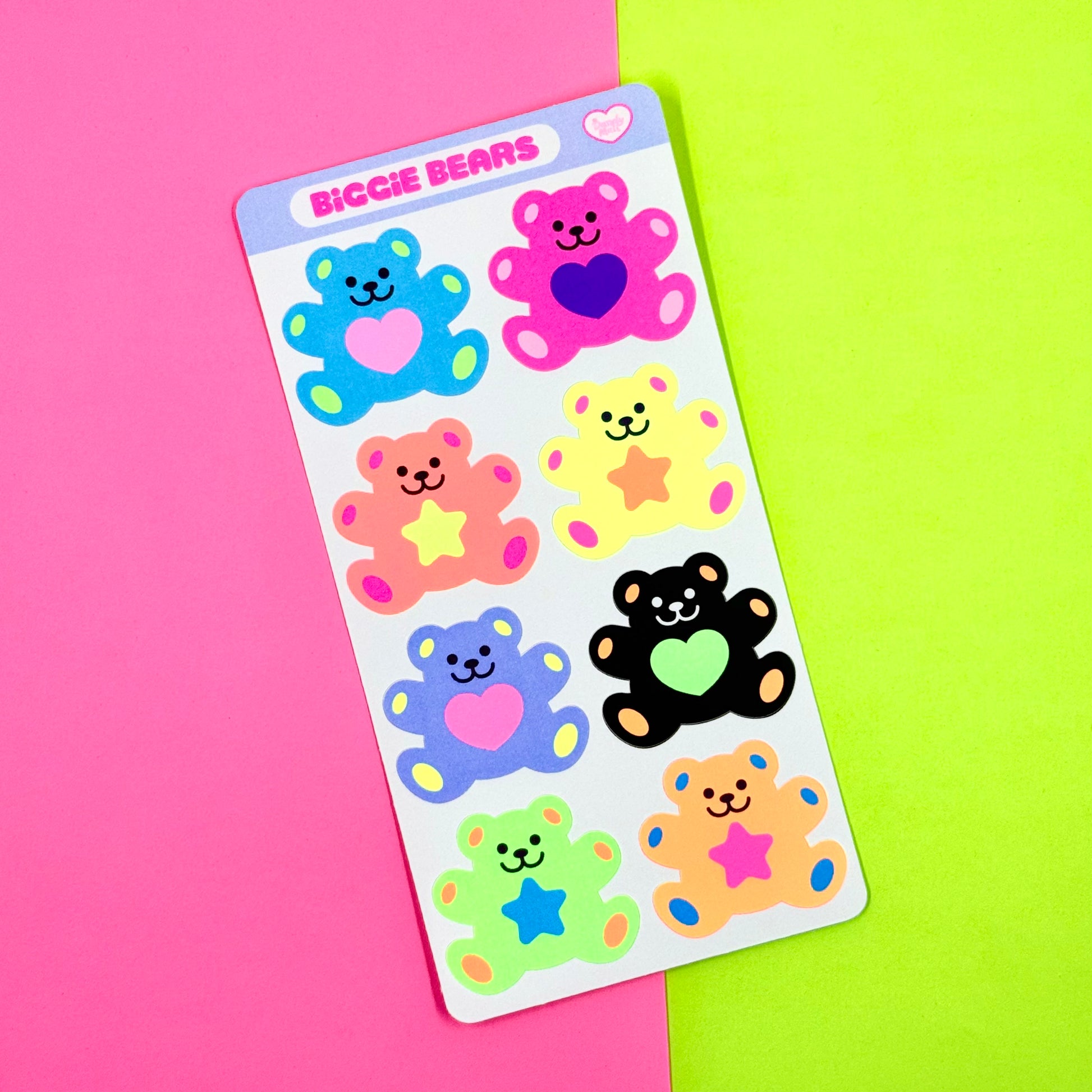 Dandy Designs Biggie Bears Sticker Sheet - Dandy Mail