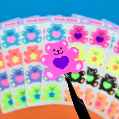 Dandy Designs Biggie Bears Sticker Sheet - Dandy Mail