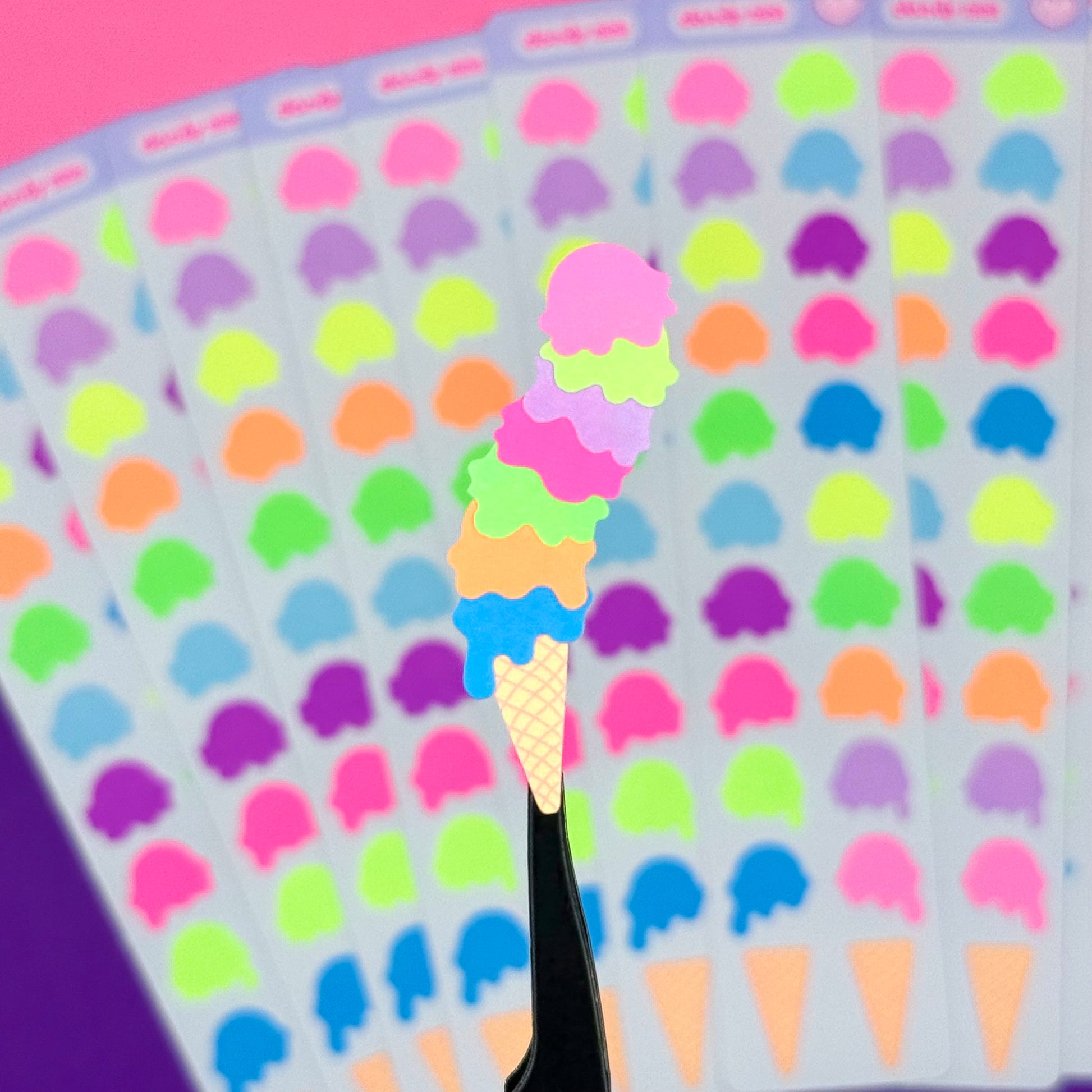 Dandy Designs Double Cone Sticker Sheet - Dandy Mail