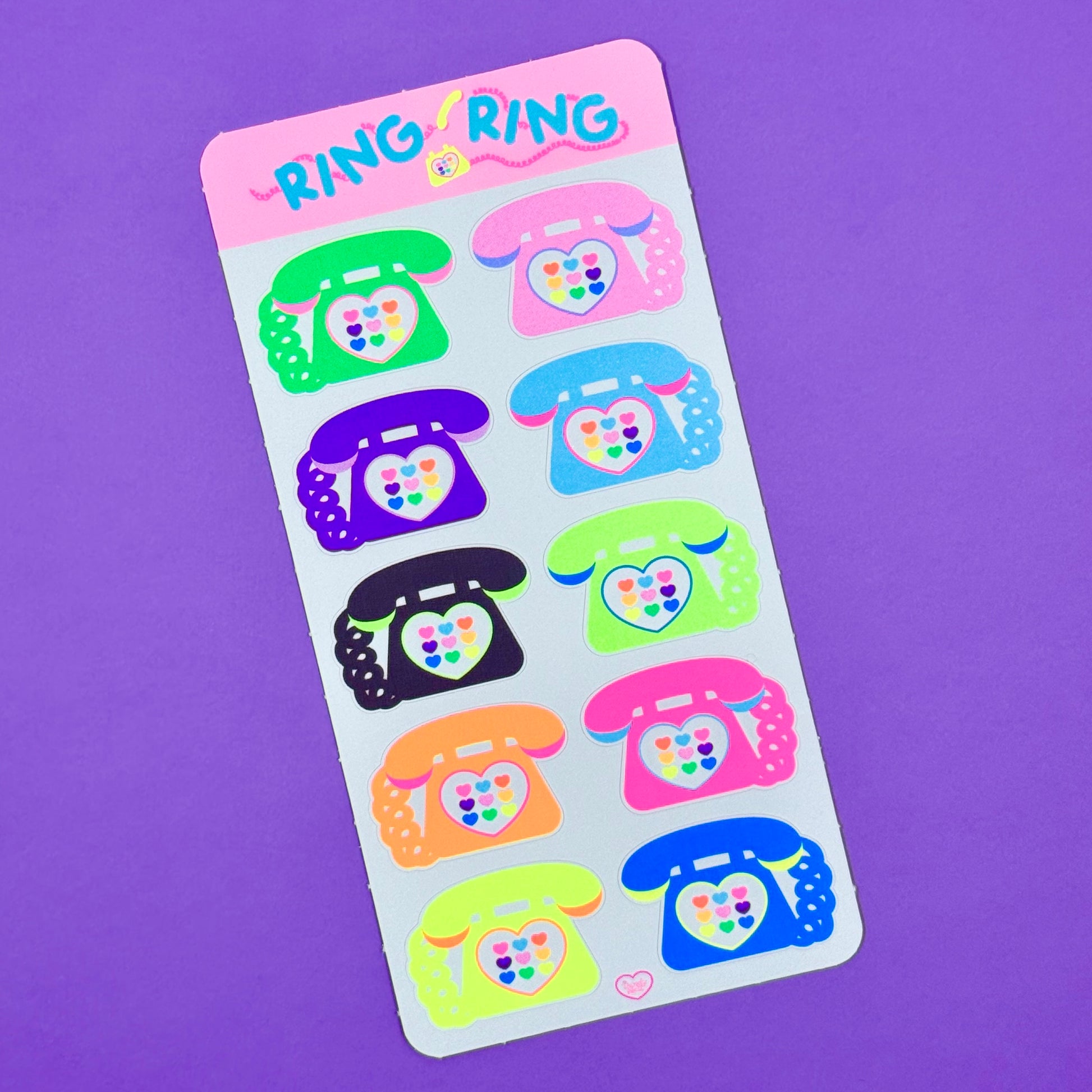 Dandy Designs Ring Ring Sticker Sheet - Dandy Mail