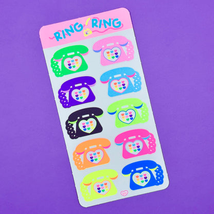 Dandy Designs Ring Ring Sticker Sheet - Dandy Mail