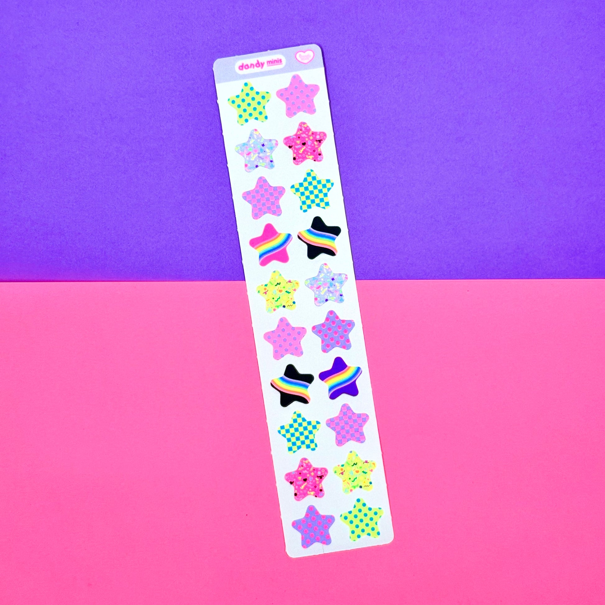 Dandy Designs Patterned Stars Sticker Sheet - Dandy Mail