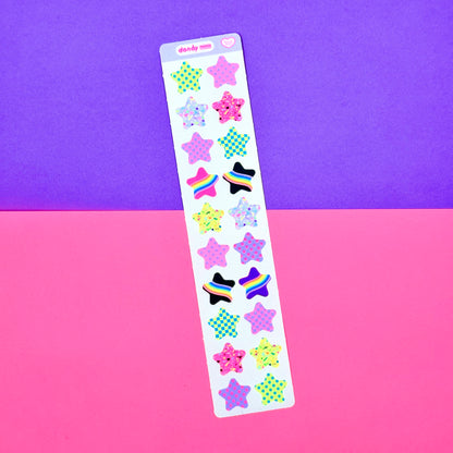 Dandy Designs Patterned Stars Sticker Sheet - Dandy Mail