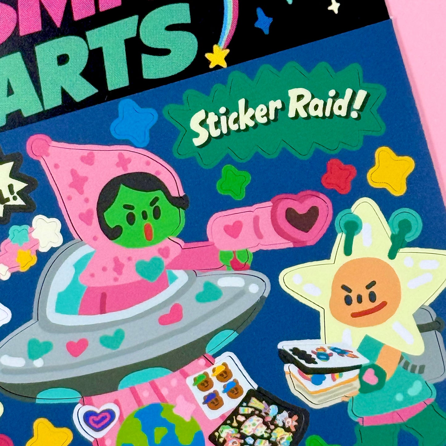 Dandy Mail x Dinga Mart Cosmic Hearts Sticker Sheet - Dandy Mail
