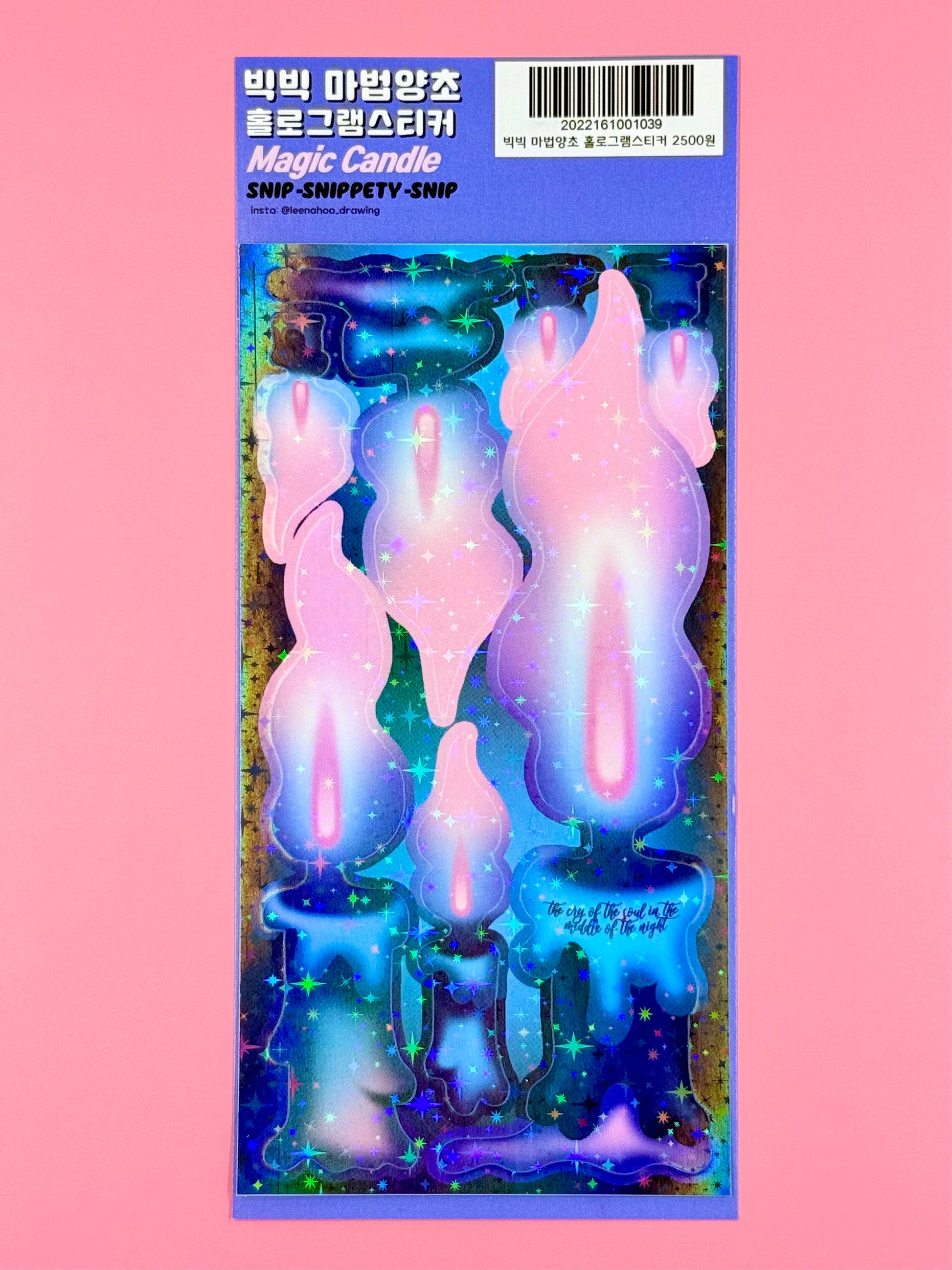 Leenahoo Dark Candle Sticker Sheet - Dandy Mail