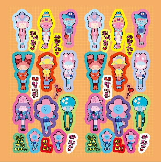 Leenahoo Strange Friends Sticker Sheet - Dandy Mail