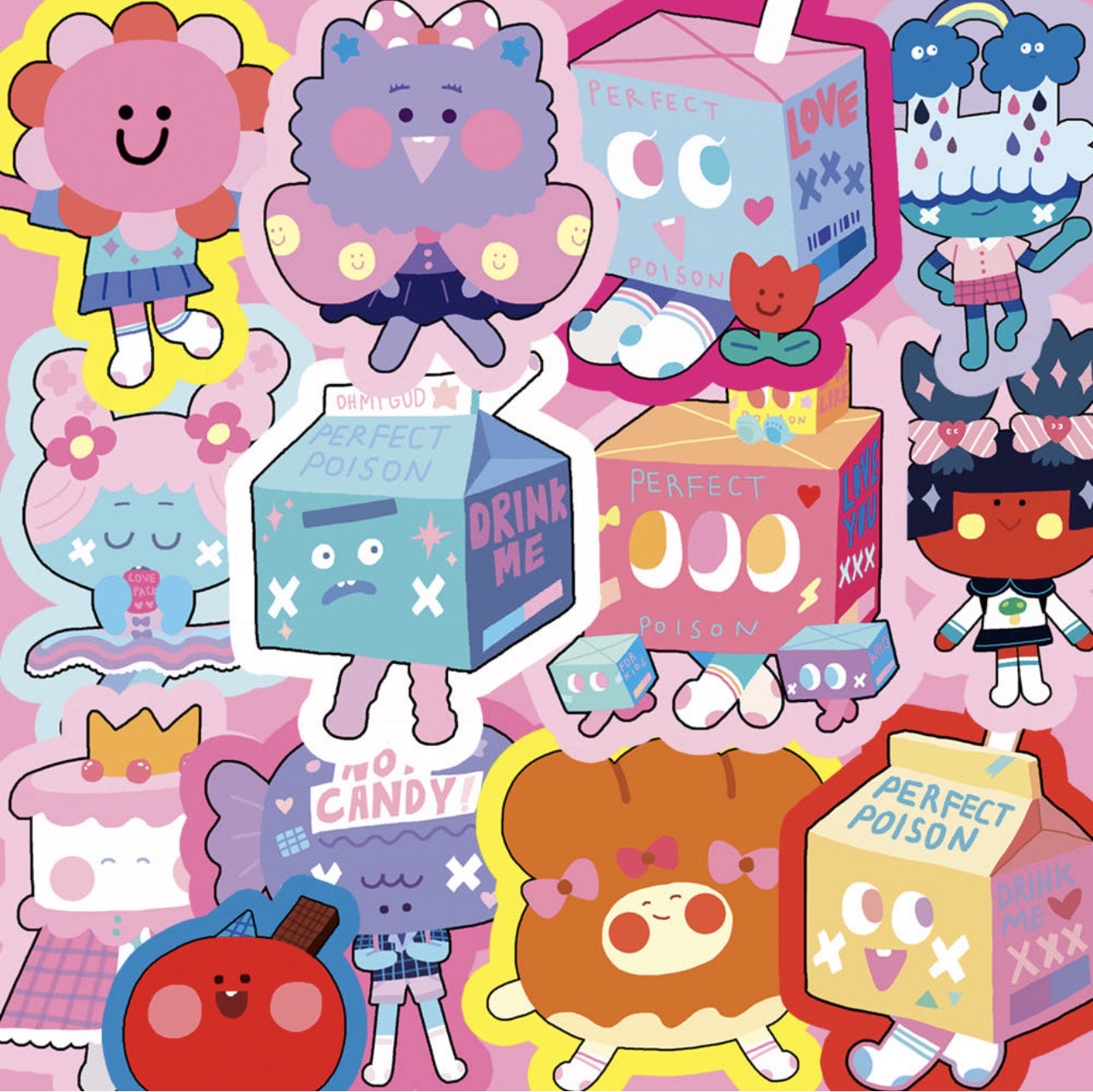 Leenahoo Character Sticker Pack - Dandy Mail