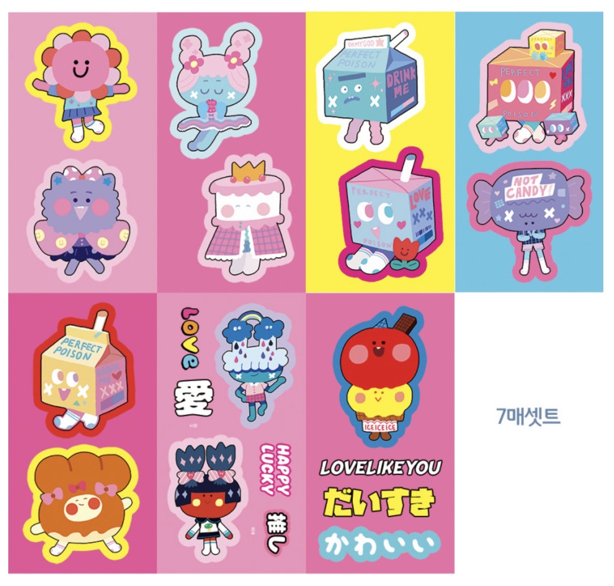 Leenahoo Character Sticker Pack - Dandy Mail
