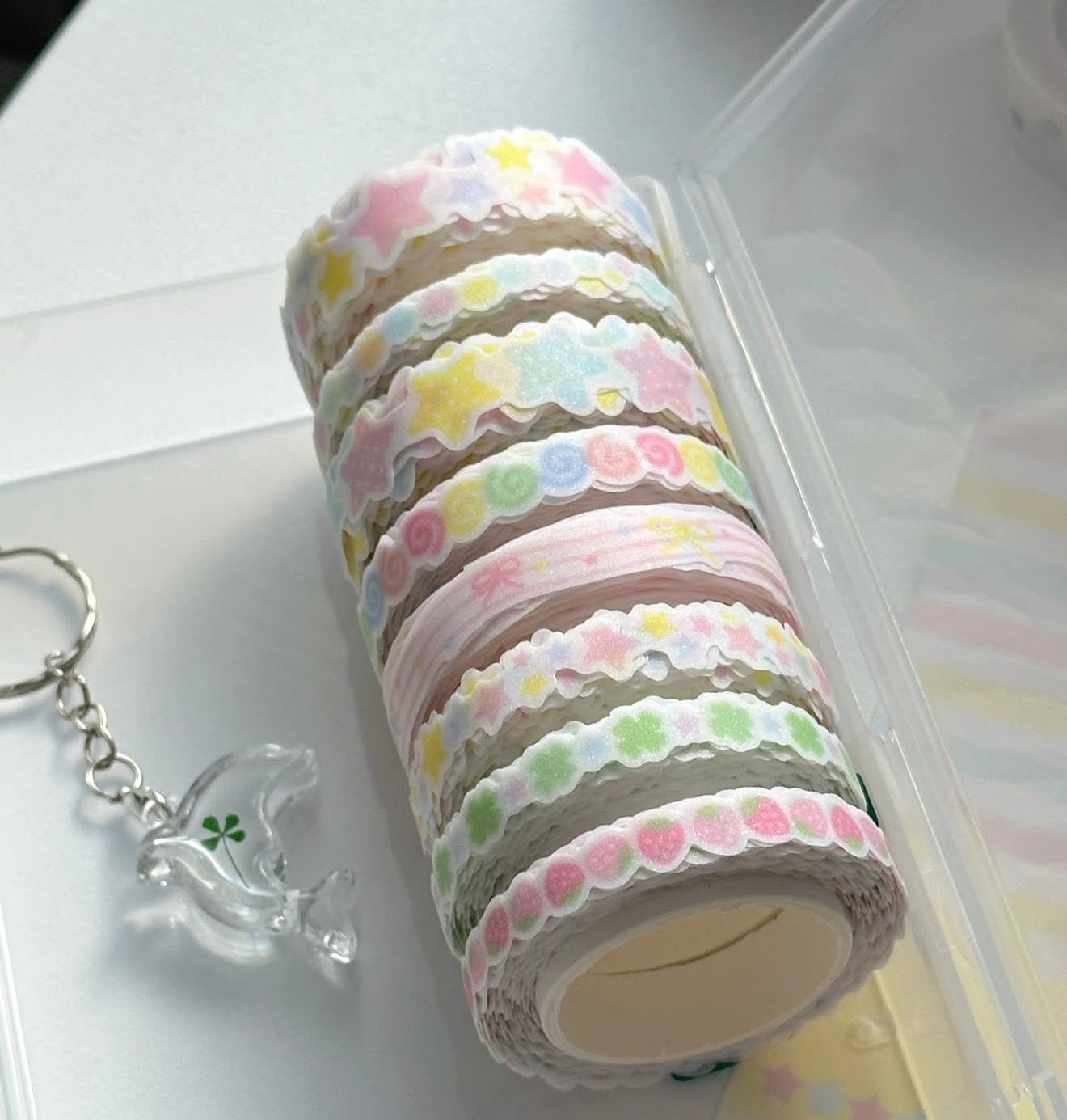 Love Crescent Die-cut Washi Tape Roll - Dandy Mail