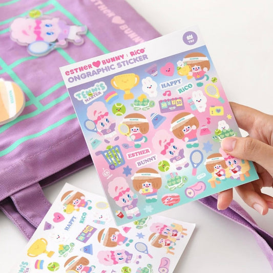 Recorder Factory Esther Bunny x Rico Sticker Sheet Pack