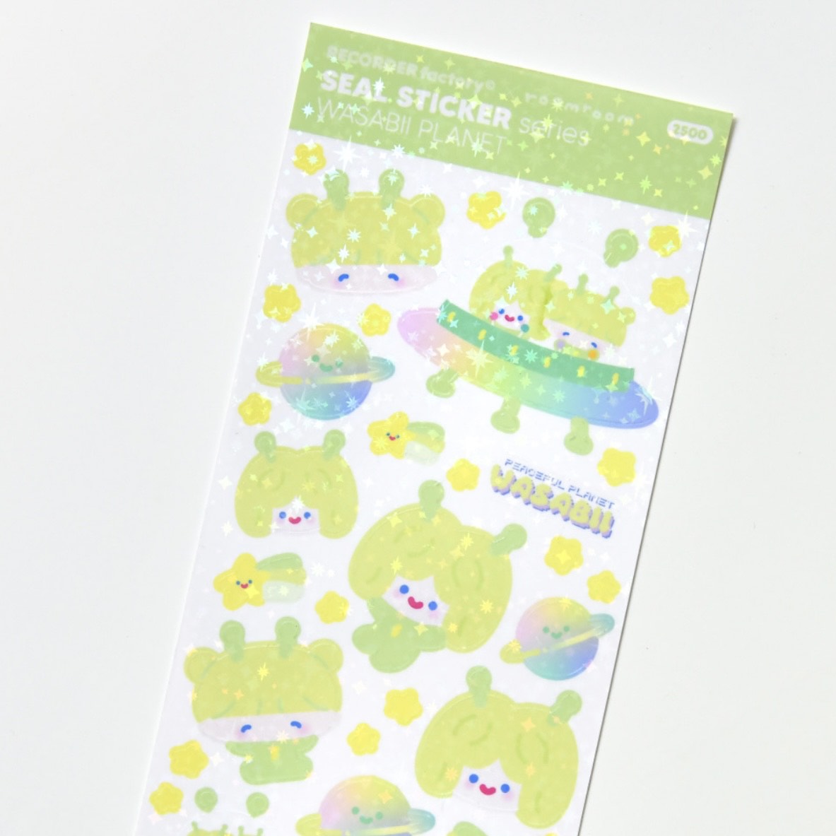 Recorder Factory Wasabii Planet Sticker Sheet
