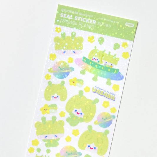 Recorder Factory Wasabii Planet Sticker Sheet
