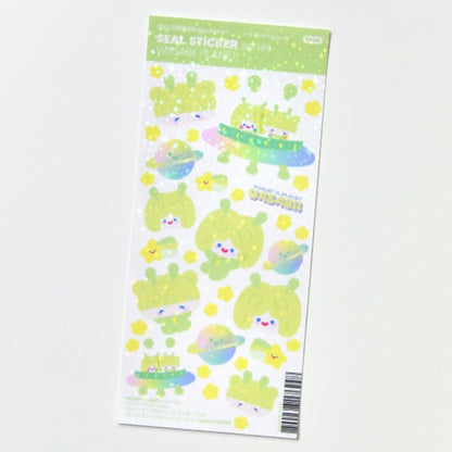 Recorder Factory Wasabii Planet Sticker Sheet