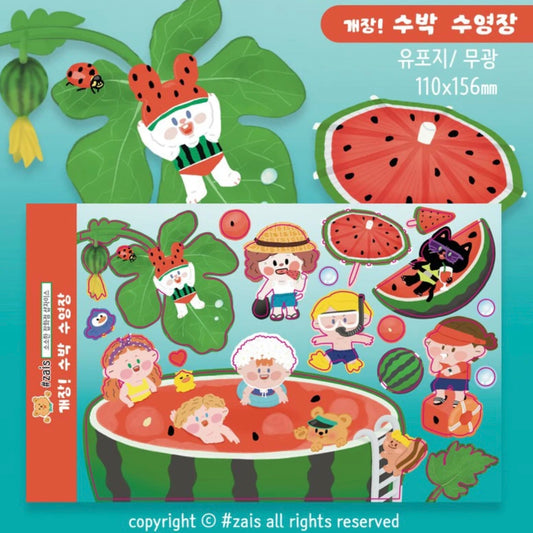 Shop Zais Watermelon Party Sticker Sheet