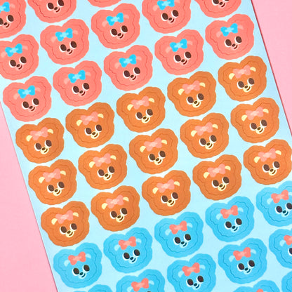 Dinga Mart Bear Trio Sticker Sheet - Dandy Mail