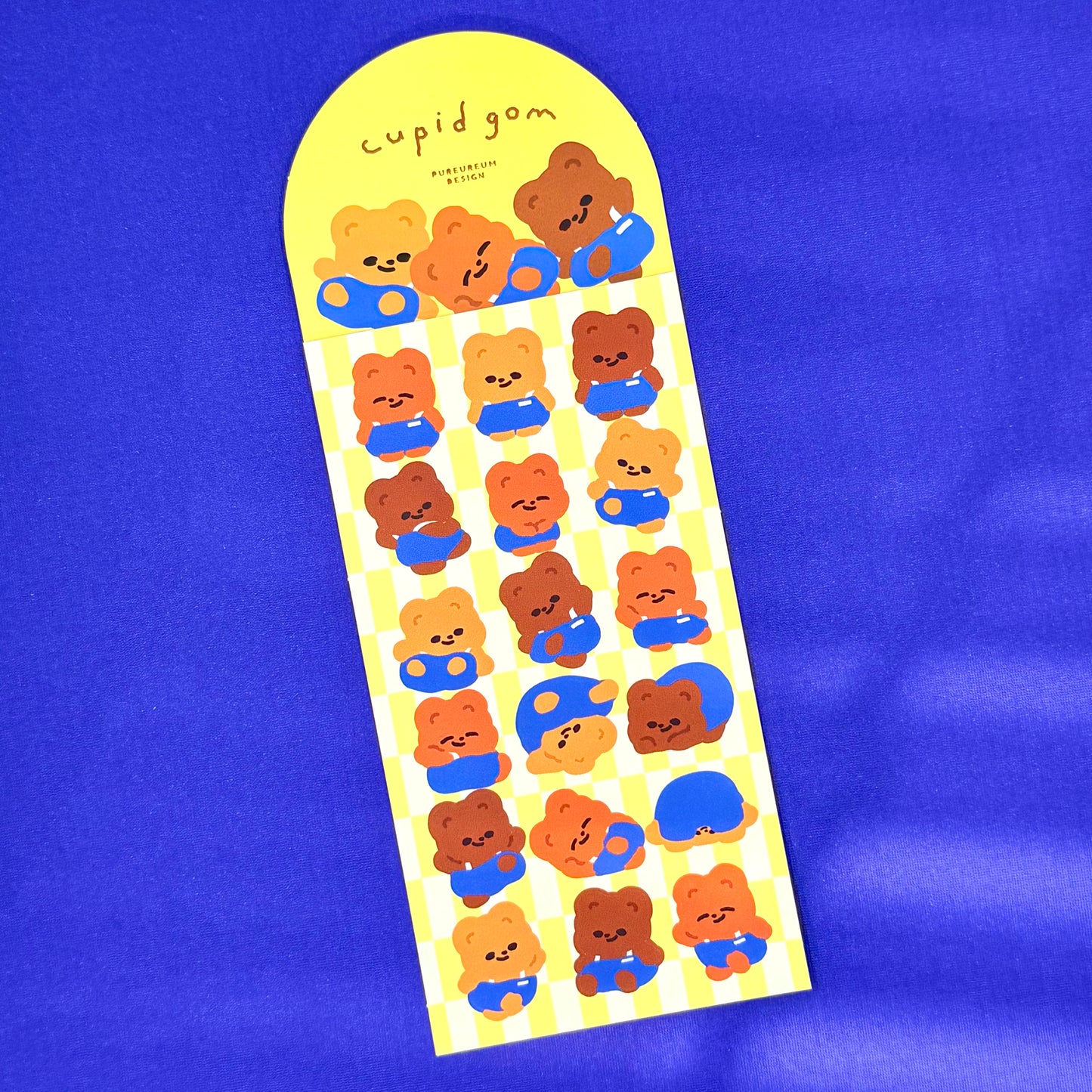 Pureureum Overalls Bears Sticker Sheet - Dandy Mail